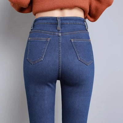Gefütterte Stretch Jeans